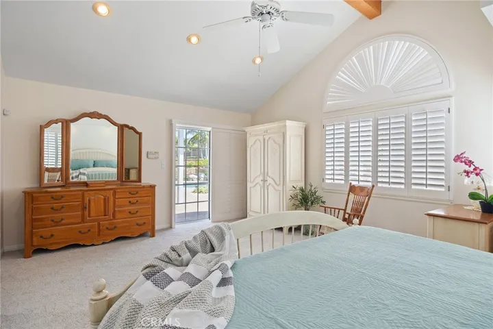 Primary bedroom has direct access to backyard and jacuzzi!