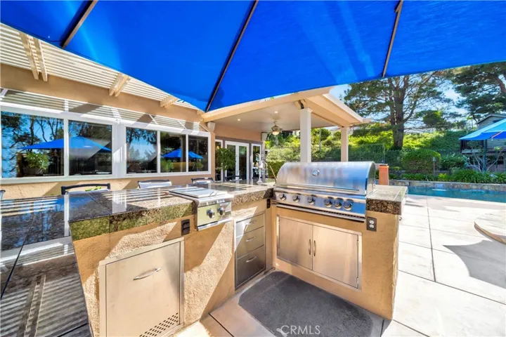 Oversized Built-In BBQ Island