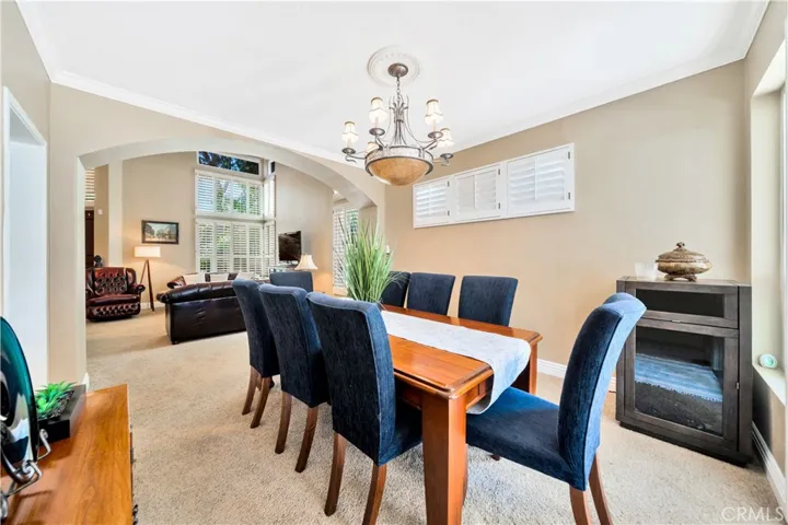 Formal Dining Room Open to Living Room