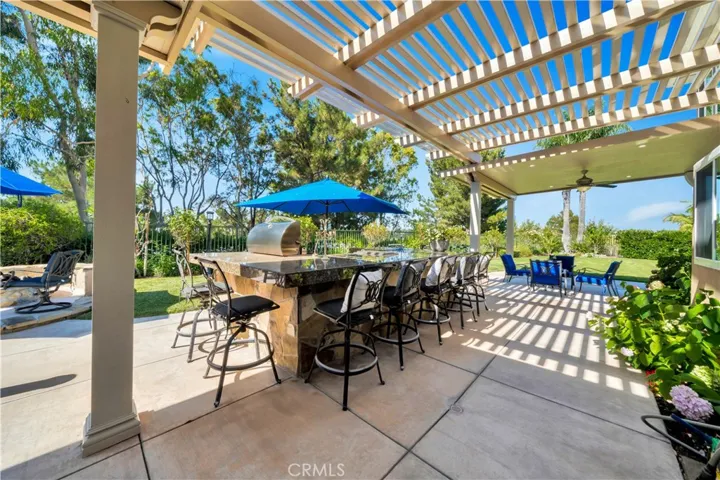 View of BBQ and Seating Areas