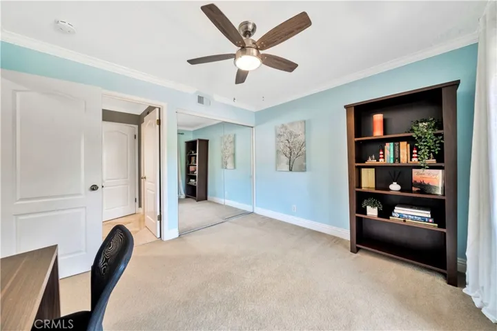 Upstairs Guest Bedroom with Attached Dual Entry Bathroom