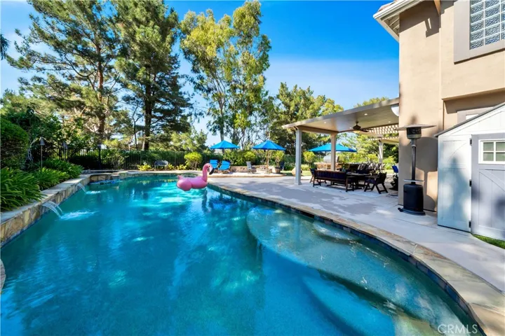 Saltwater Pool and Spa with Water Features