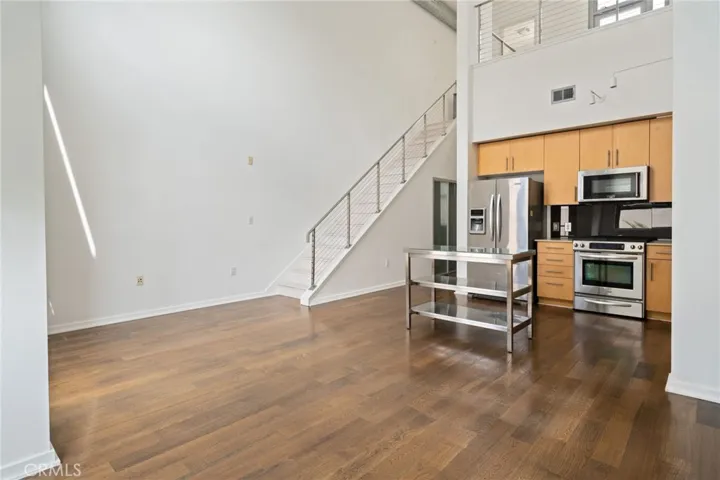 Kitchen and living area