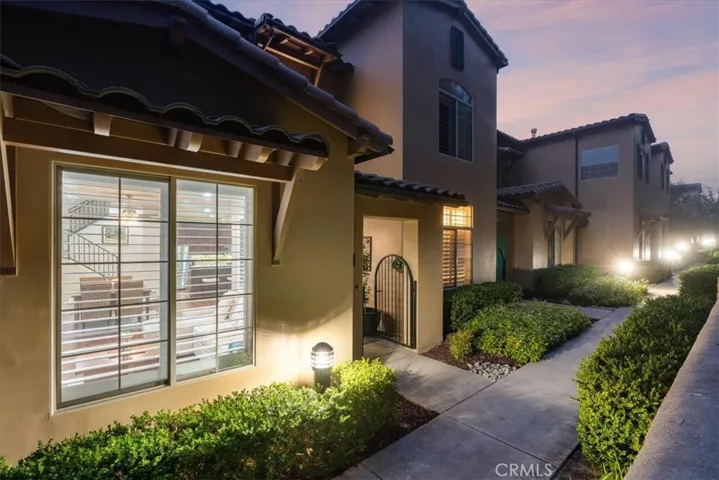 Walk way to Gated Front Door Entrance