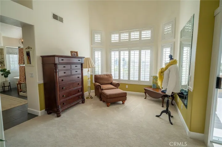 Primary suite living room