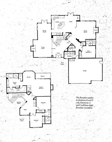 Floor plan from the original developers in 1990