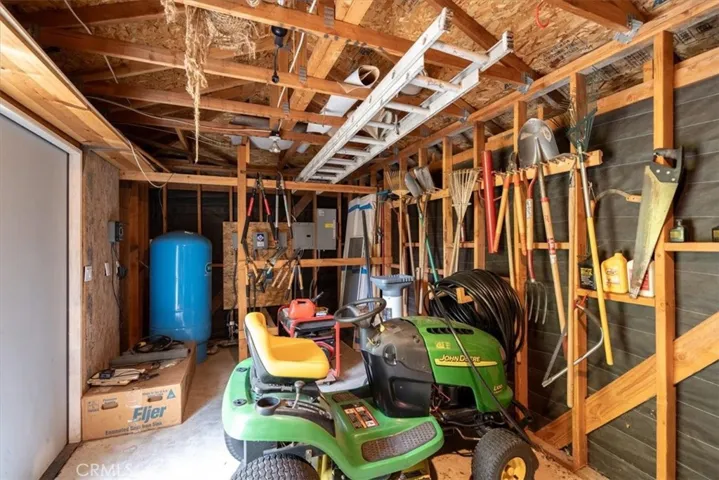 Shed interior