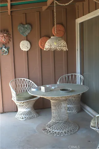 Patio sitting area