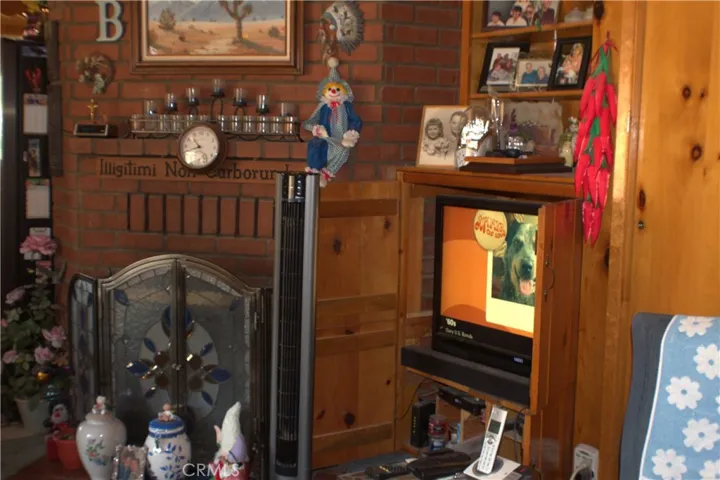 Fireplace in family-room