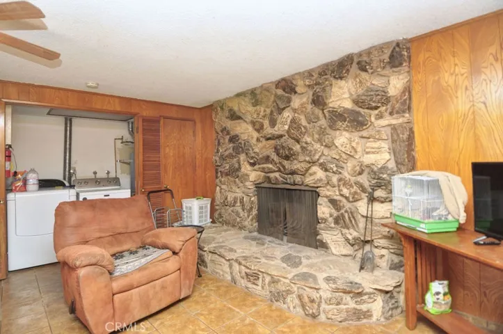 STONE FIREPLACE