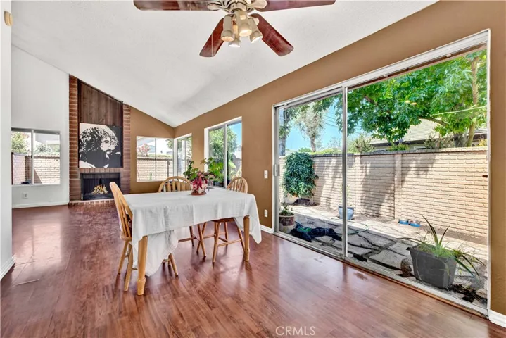 Dining Room Over looking Tranquil Wrap-Around patio
