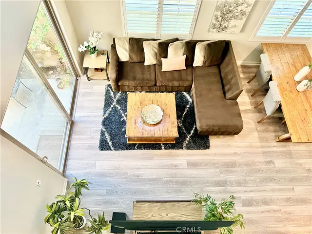 View from loft overlooking the Romeo and Juliet balcony.