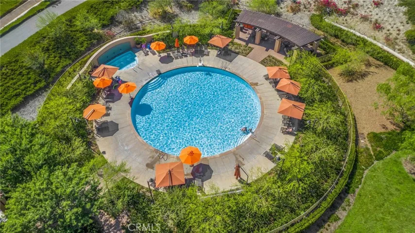 Community swimming pool is a 2 minute walk from home