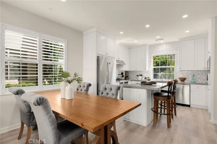 Upgraded luxury vinyl flooring downstairs.