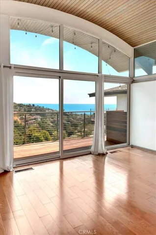 Ocean View Family Room with vaulted ceilings