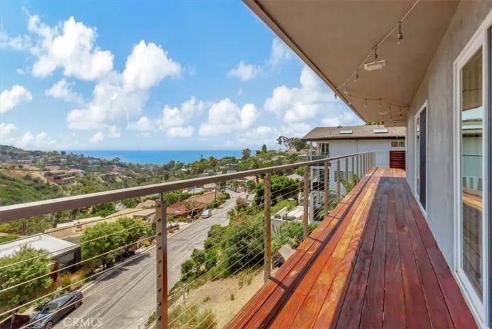 Ocean view main level terrace