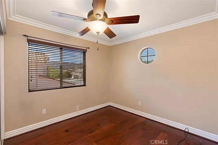 Both secondary bedrooms are down the hall from the primary suite