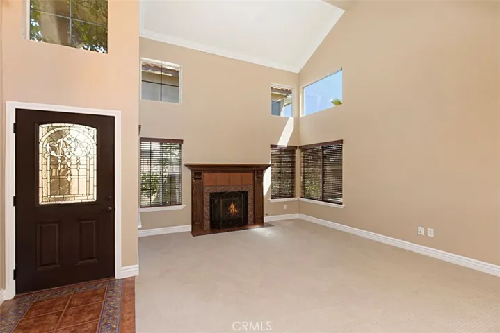 View back toward living room and entry