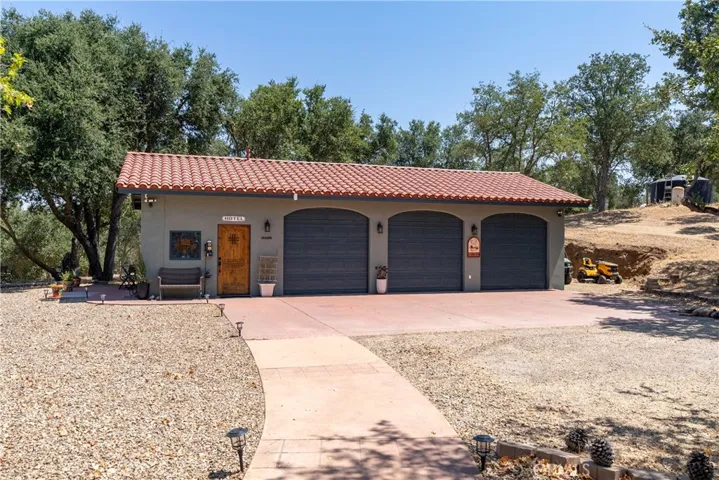 Attached studio to the three car garage.