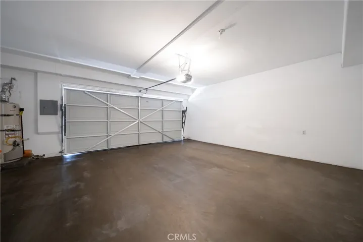Large 2 car garage.