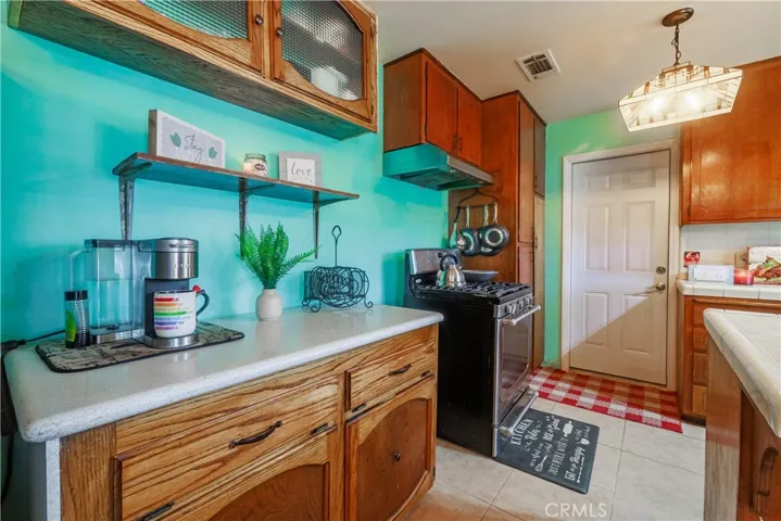 Open Kitchen with extra counters and cabinets