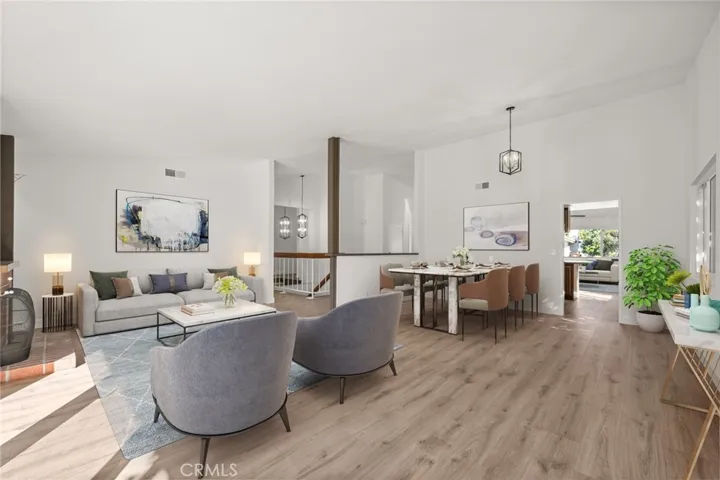 Living & Dining Room Virtually Staged