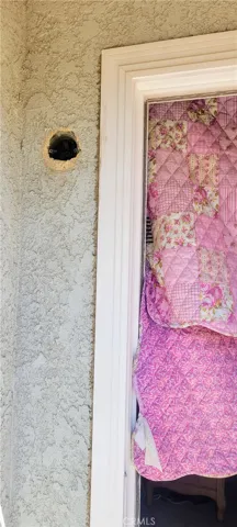 Outside of master sliding door needs electric light switch