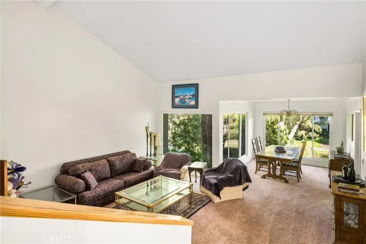 Large living room with a view. There is also a large family room. Dining with a view!