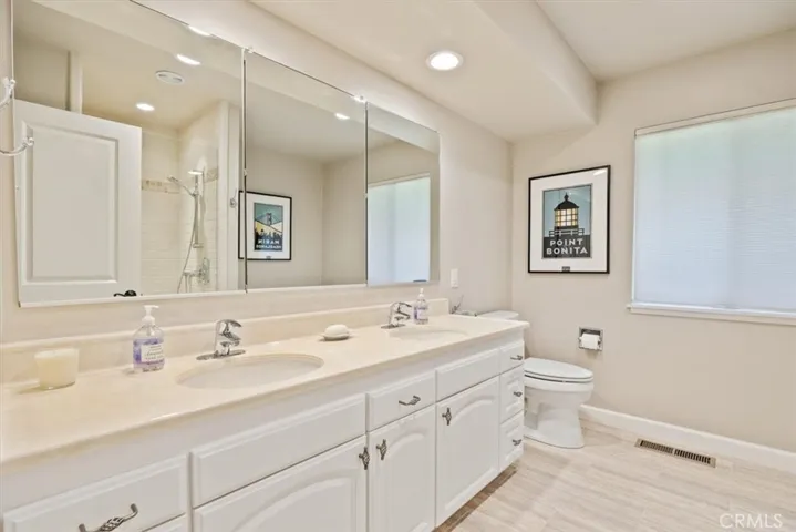 Hallway bathroom