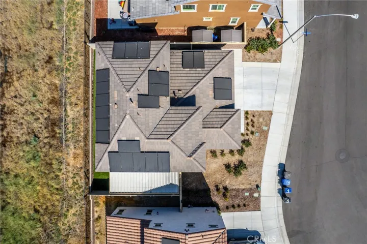 Ariel view of house