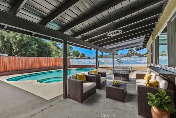 Fully Covered Patio. Virtually Staged.