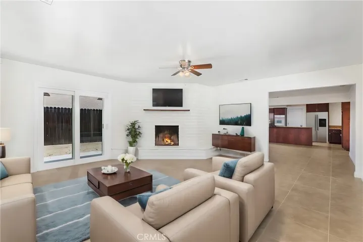 Second Brick Fireplace With A Hearth. Virtually Staged.
