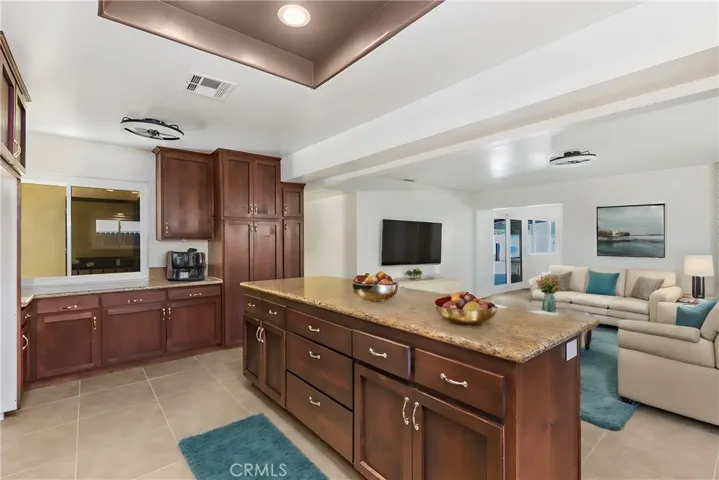 Kitchen Flows Seamlessly Into The Great Room. Virtually Staged.