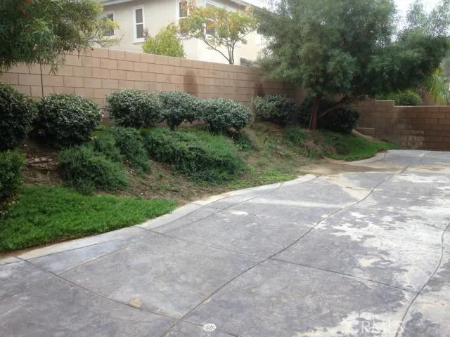 Backyard - work currently being done to fix drainage runoff.
