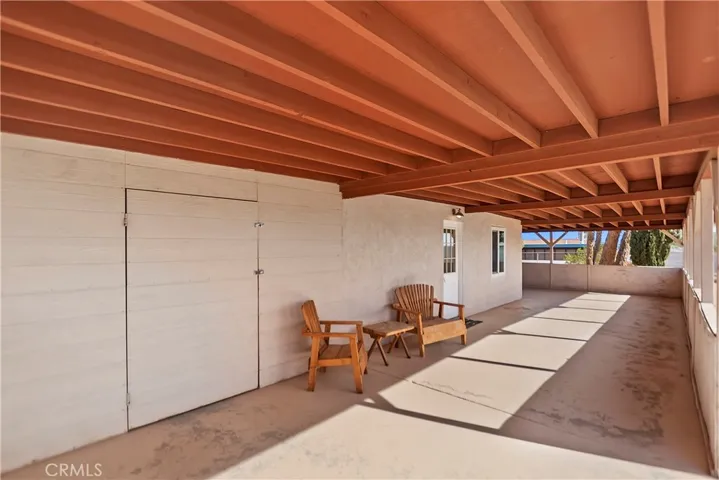 Wrap around covered patio