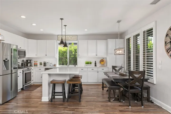 Bright open kitchen.