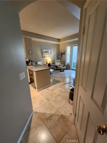 from hall lookin to kitchen