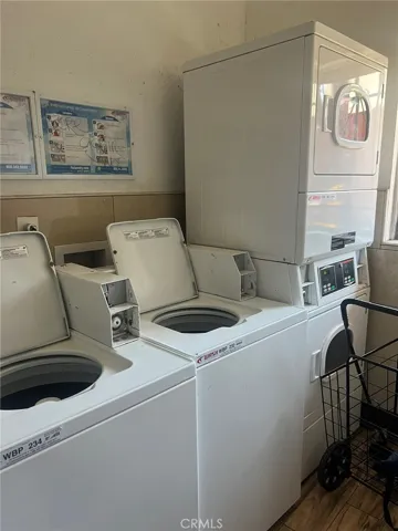 One of two laundry rooms