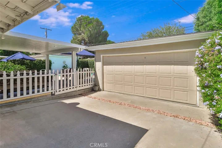 Two car garage in backyard