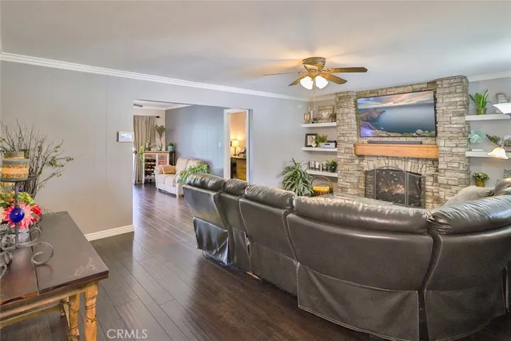 Living Room and Fireplace