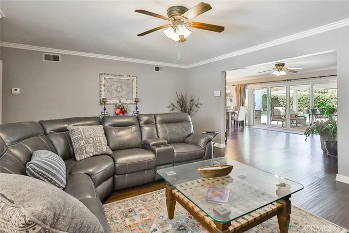 Living room leading into family room