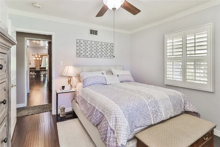 Primary Bedroom with ceiling fan