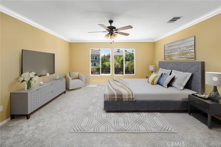 Primary Room Virtually Staged