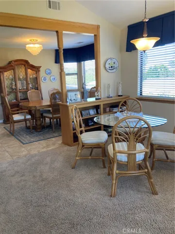Living room looking into the dining area