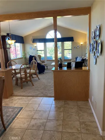 Dining room open to living room