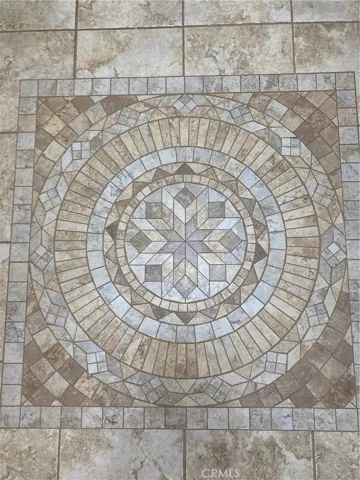 Floor design in entry