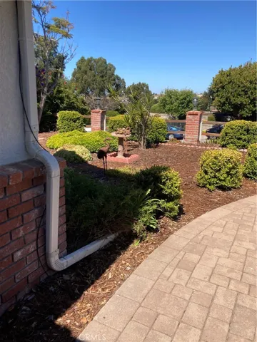Looking out from the front entry