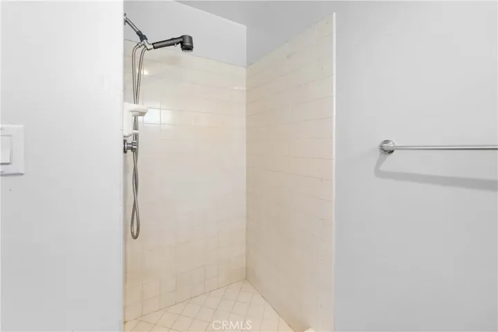 Primary bath with tiled shower