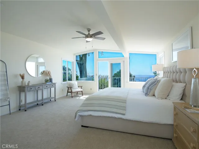 Primary Bedroom with ocean view