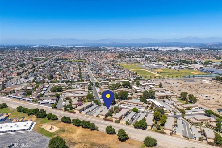 Aerial view of complex.